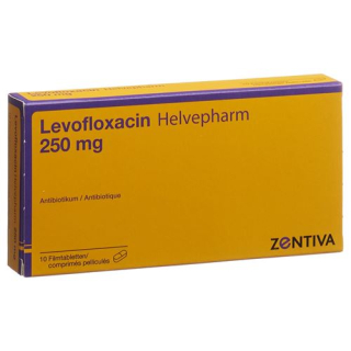 Levofloxacin Helvepharm Filmtabl 250 mg 10 pcs
