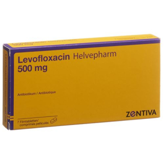 Levofloxacino Helvepharm Filmtabl 500 mg 7 uds