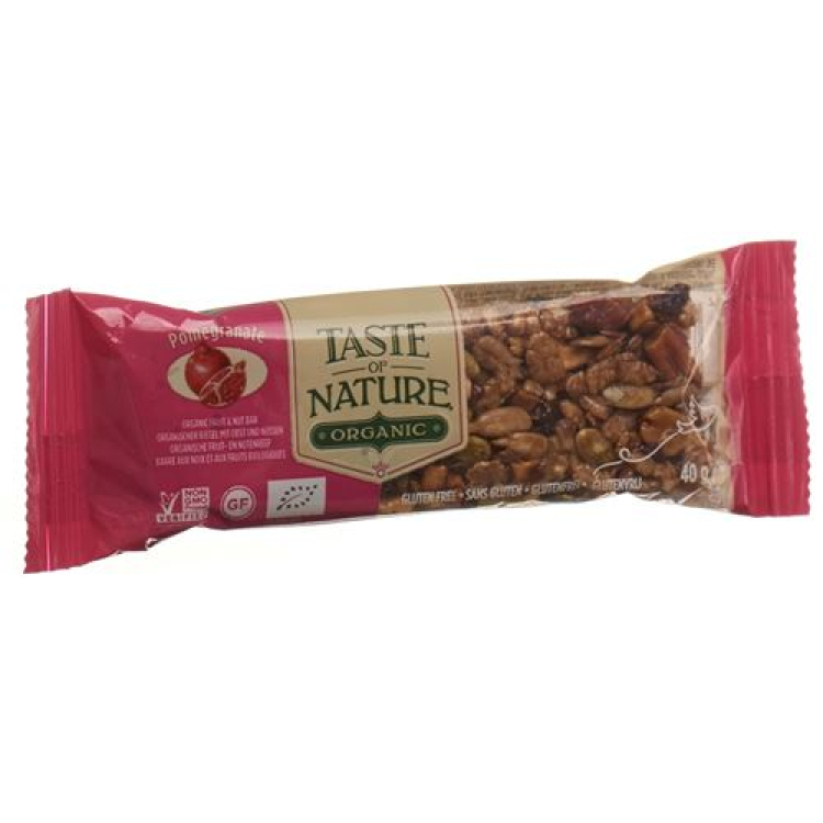 រសជាតិនៃ Nature Bar Pomegranate 40 ក្រាម។