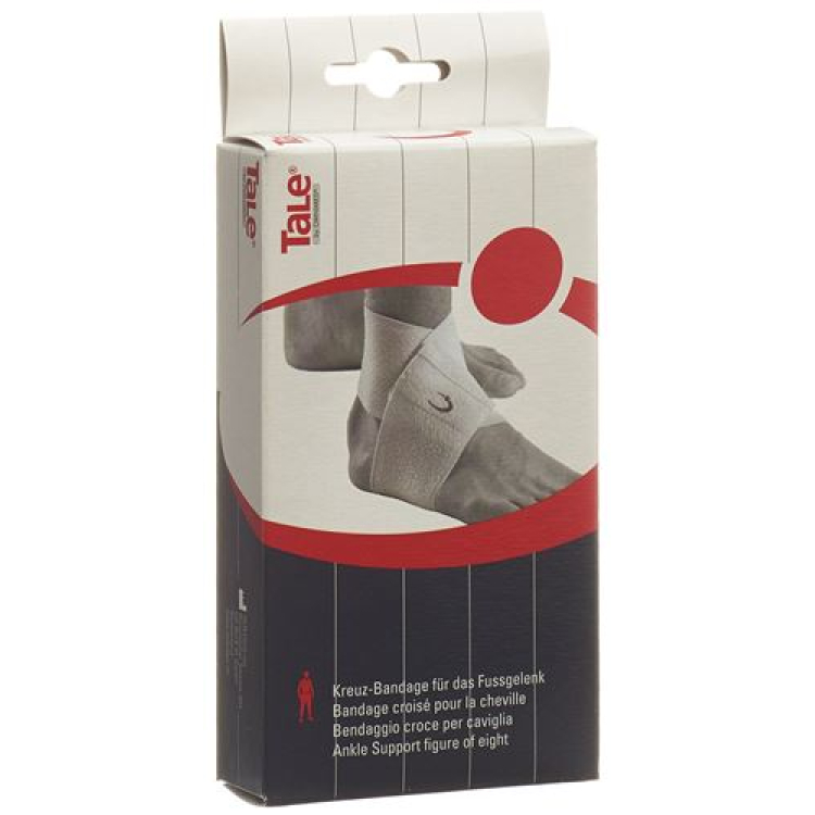 TALE Kreuz Bandage Fussgelenk 7.5cm weiss