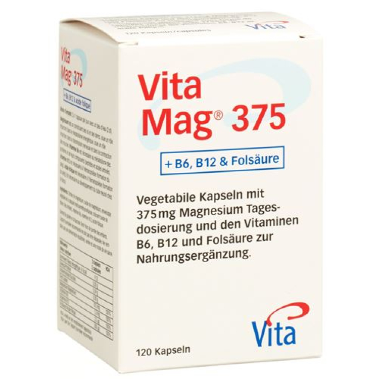 Vita Mag 375 Kaps 120 τμχ