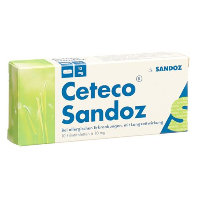 Ceteco Sandoz Filmtabl 10 mg 10 unid.