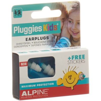 Alpine pluggies børne ørepropper blå