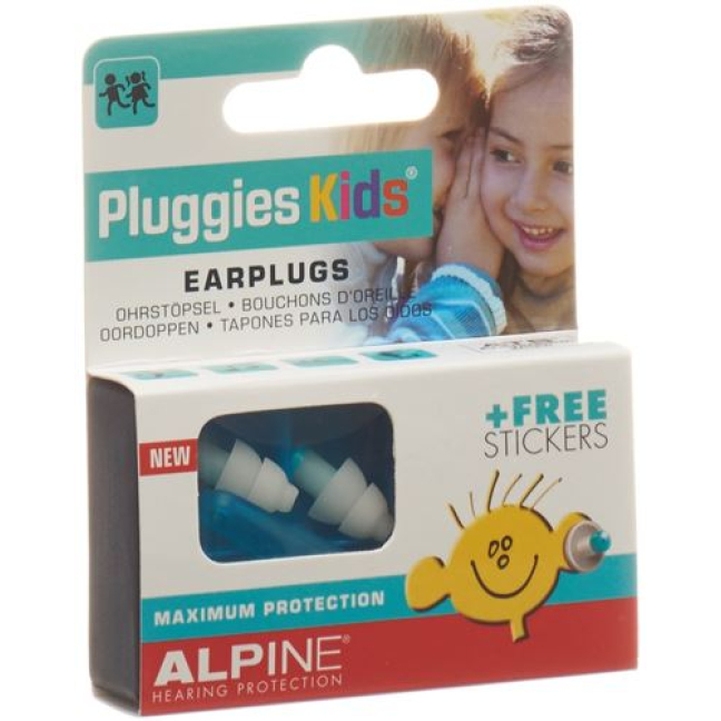 ALPINE Pluggies Kids ausų kamštukai mėlyni