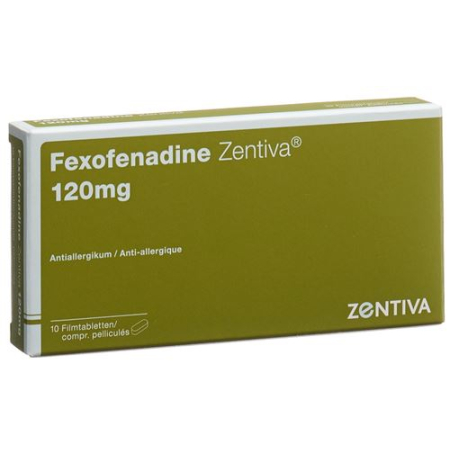 Feksofenadin Zentiva Filmtabl 120 mg 10 adet