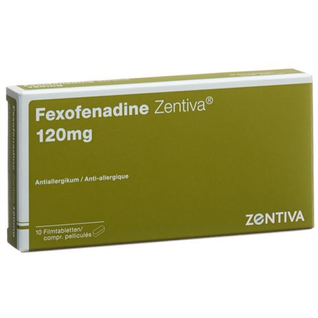 Fexofenadina Zentiva Filmtabl 120 mg 10 unid.