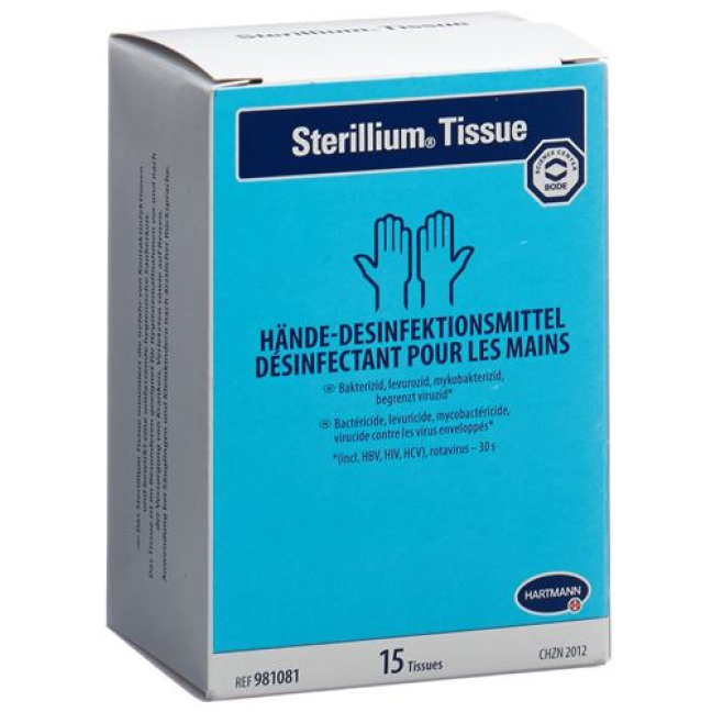 Chusteczki do dezynfekcji tkanek Sterillium 15 szt