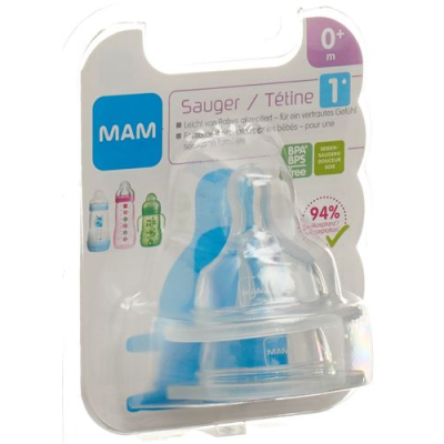 MAM teat 1 0+ months 2 pcs