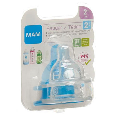 MAM teat 2 2+ months 2 pcs