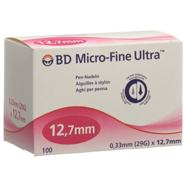 Aiguille pour stylo BD Micro-Fine Ultra 0,33x12,7mm 100 pcs