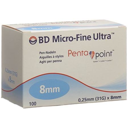 BD Micro-Fine Ultra Pen Needle 0.25x8mm 100 pcs