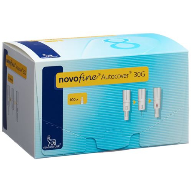 NovoFine Autocover injection needle 30G 8mm 100 pcs