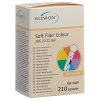 Ланцети Klinion Soft Fine одноразові 30G стерильні 210 шт
