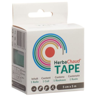 Herbachaud tape 5cmx5m grønn