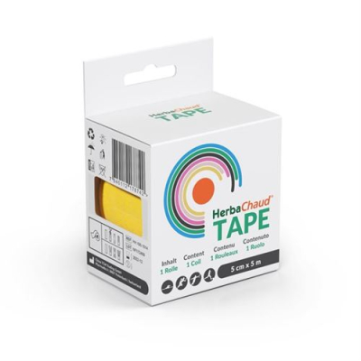 Herbachaud tape 5cmx5m ពណ៌លឿង