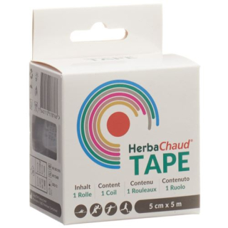 HerbaChaud Tape 5cmx5m svart