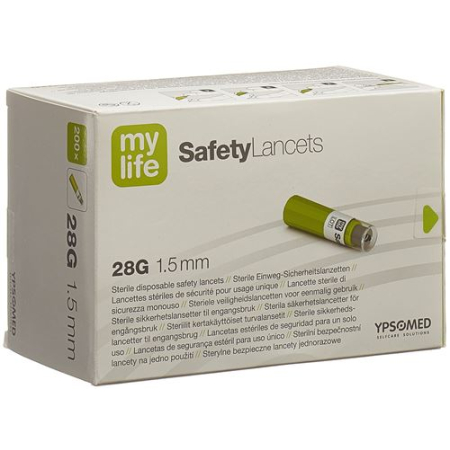 mylife SafetyLancets ចង្កៀងសុវត្ថិភាព 28G 200 pcs