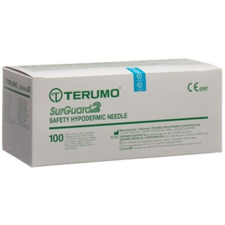 TERUMO cannula SurGuard2 18G 1.2x38mm இளஞ்சிவப்பு 100 பிசிக்கள்