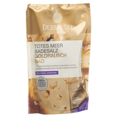 Dermasel bath salts gold rush + 20ml bag 400g