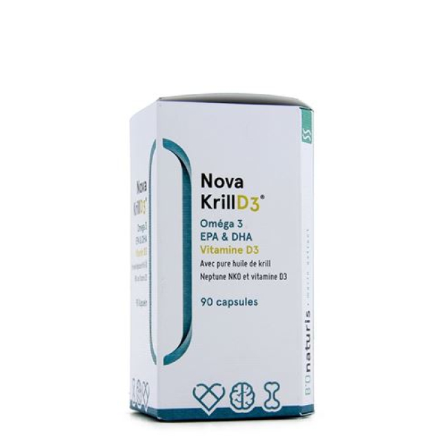 Dầu nhuyễn thể Nova Krill NKO D3 + Vitamin D 90 viên