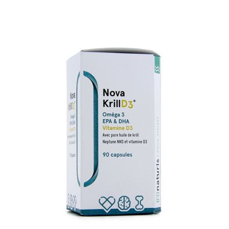 Nova Krill NKO Krill Oil D3 + Вітамін D 90 шт