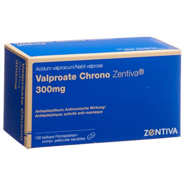 Valproate Chrono Zentiva Filmtabl 300 mg 100 viên