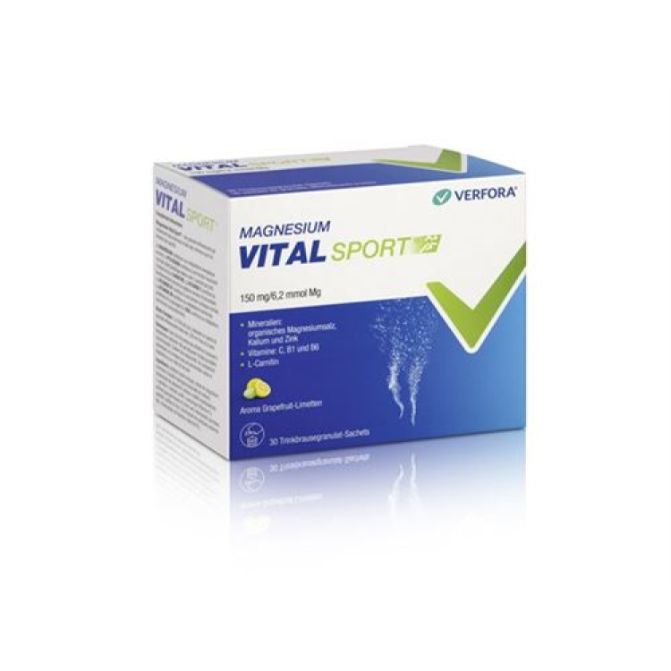 Magnesium Vital Sport 30 saszetek granulatu musującego