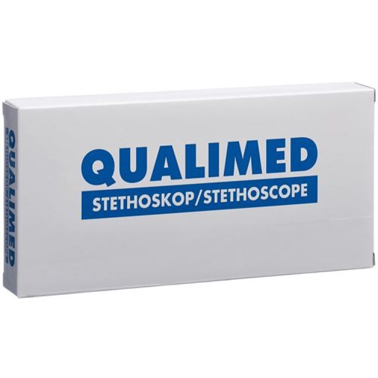 Qualimed single-head stethoscope NURSE blue