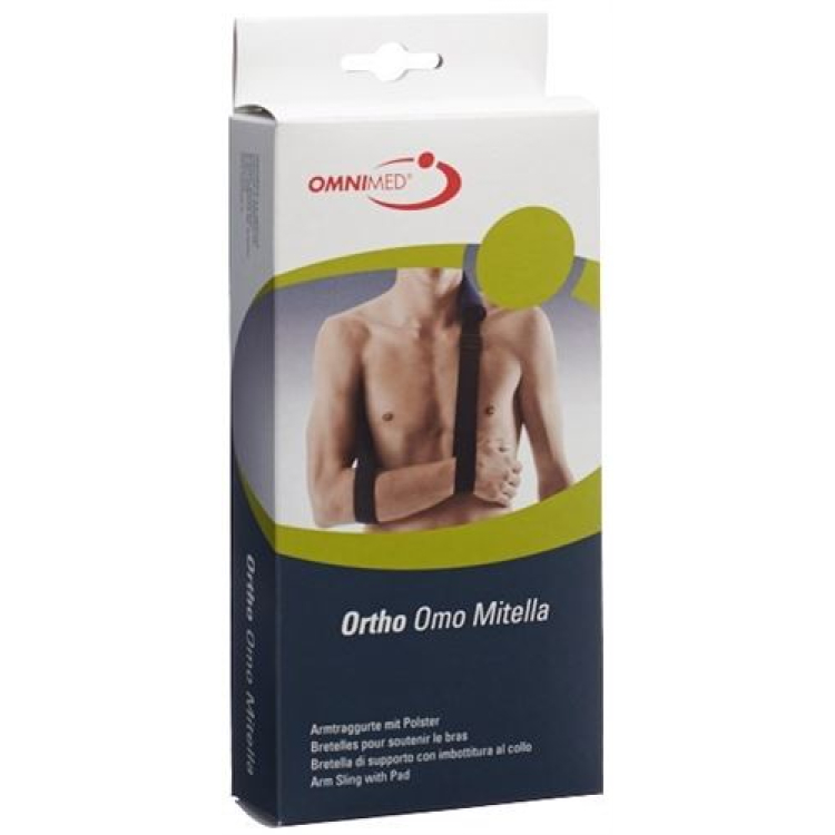 OMNIMED Ortho Armschl Mitella S-XL პოლირებული ლურჯი-შავი