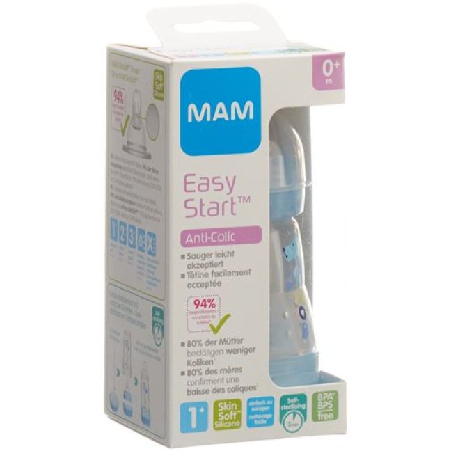 MAM Easy Start Anti-Colic Bottle 160ml 0+ Months Boy buy online