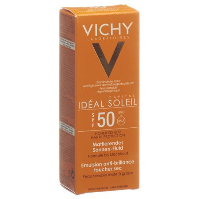 Matujący fluid solarny Vichy Ideal Soleil SPF50 50 ml