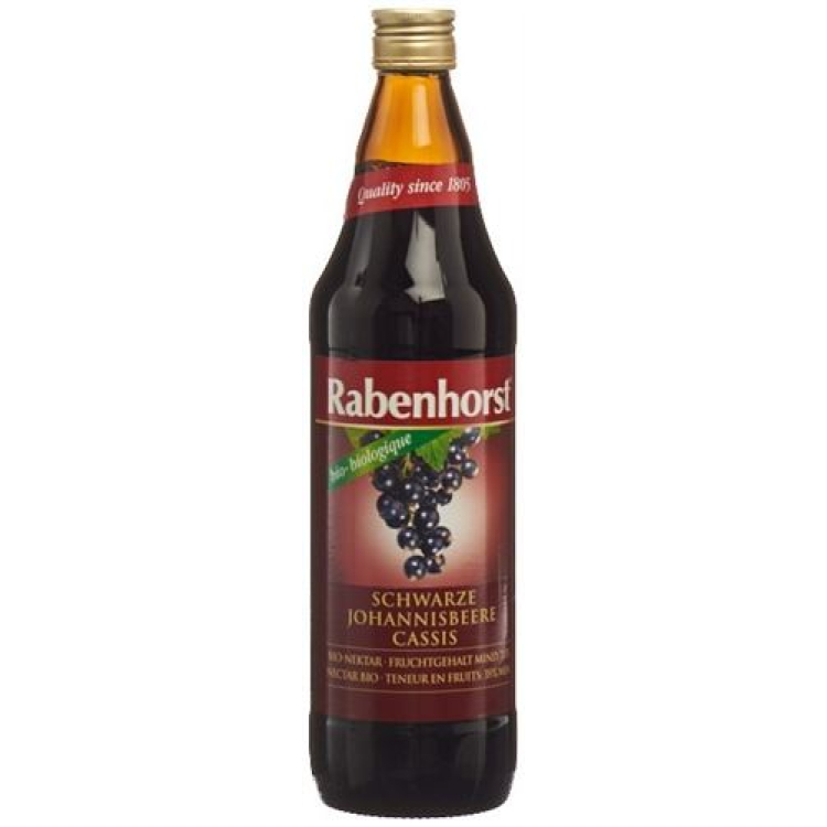 Rabenhorst Néctar Orgânico de Groselha Preta 750 ml