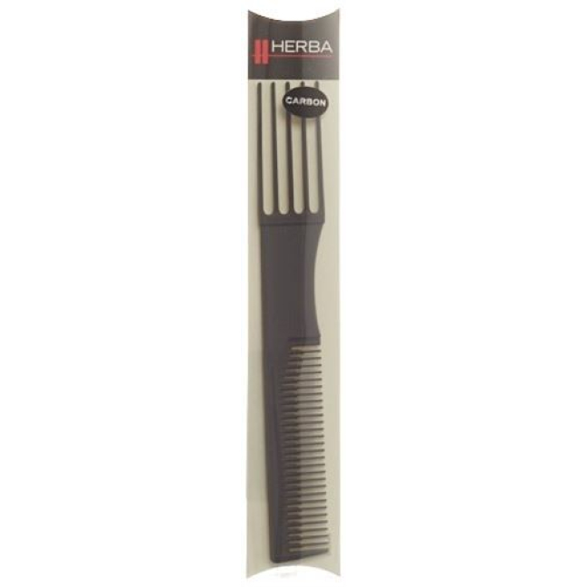 HERBA teasing and fork comb black