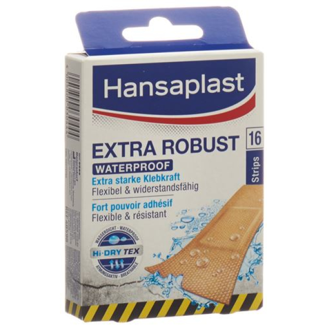 Hansaplast Extra Robust Strips 16 יח'