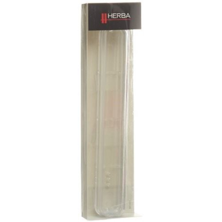 Herba Toothbrush Quiver Transparent with Silver Edge