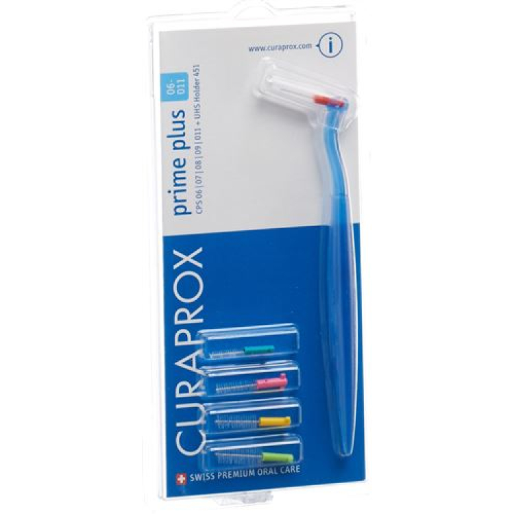 Curaprox CPS prime plus campuran 5 kuas interdental + dudukan