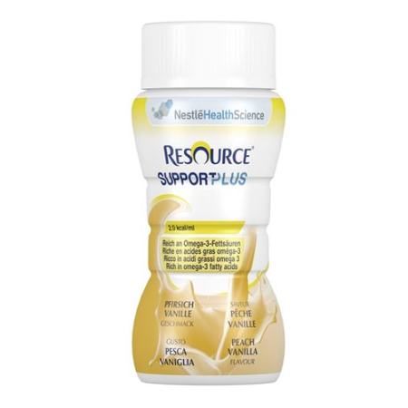 Resource Support Plus Peach Vanilla 4 Fl 125 ml