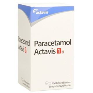 Paracetamol Actavis Filmtabl 1000 mg Ds 100 pcs