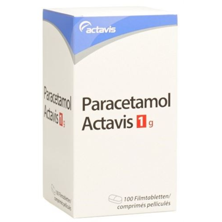 Paracetamol Actavis Filmtabl 1000 mg Ds 100 kom