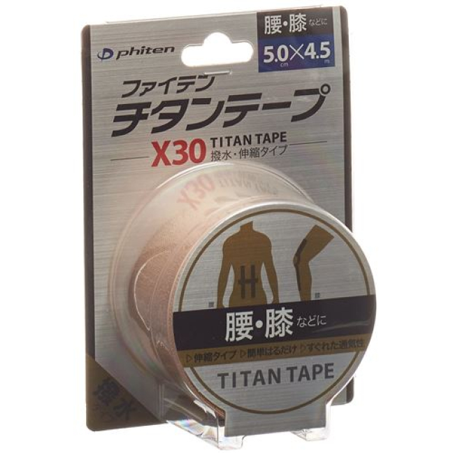 Phiten Aqua Titanium Tape X30 5cmx4,5m elastisk EU
