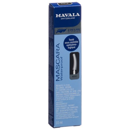 MAVALA Waterproof Mascara noir រូបមន្តថ្មី 10ml