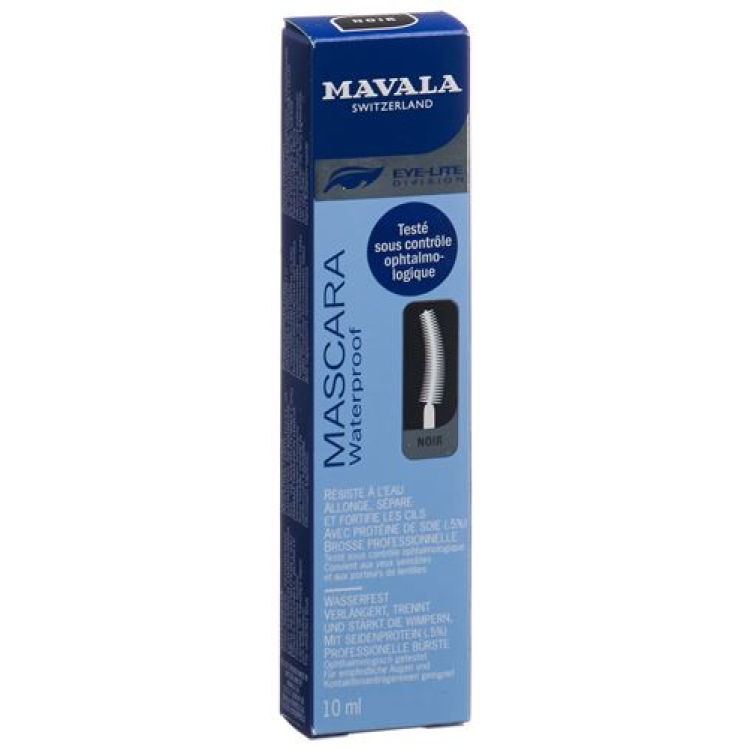 MAVALA Waterproof Mascara noir nieuwe formule 10 ml