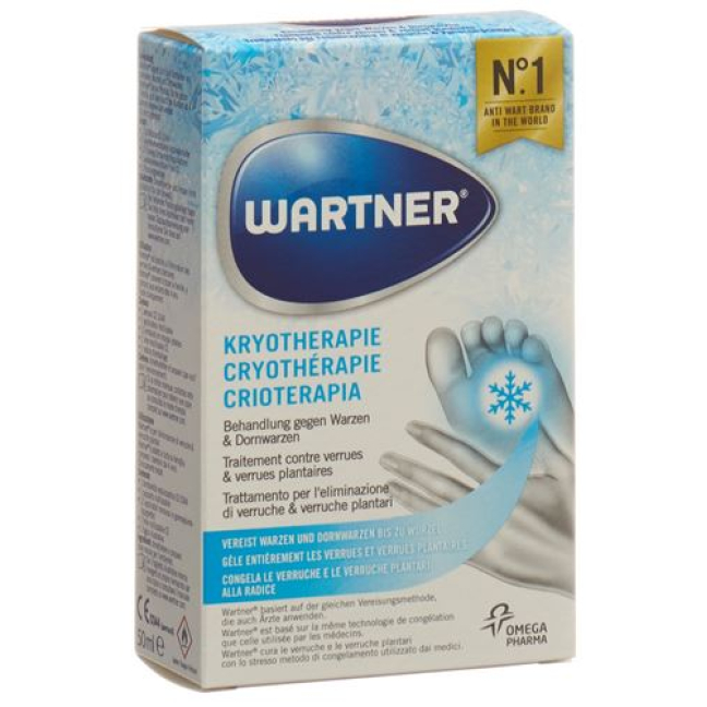 Wartner® ឬសក្នុងការព្យាបាលដោយប្រើគ្រីស្តាល់ + wart plantar warts Spr 50 ml
