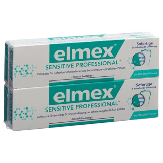 elmex SENSITIVE PROFESSIONAL dentifrice Duo 2 Tb 75 ml