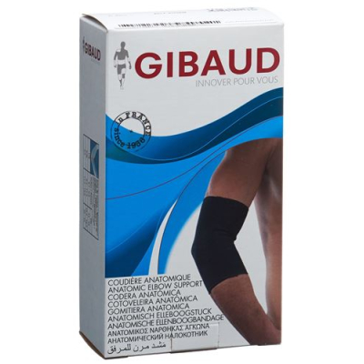 Gibaud elbow bandage anatomical size 1 22-25cm black