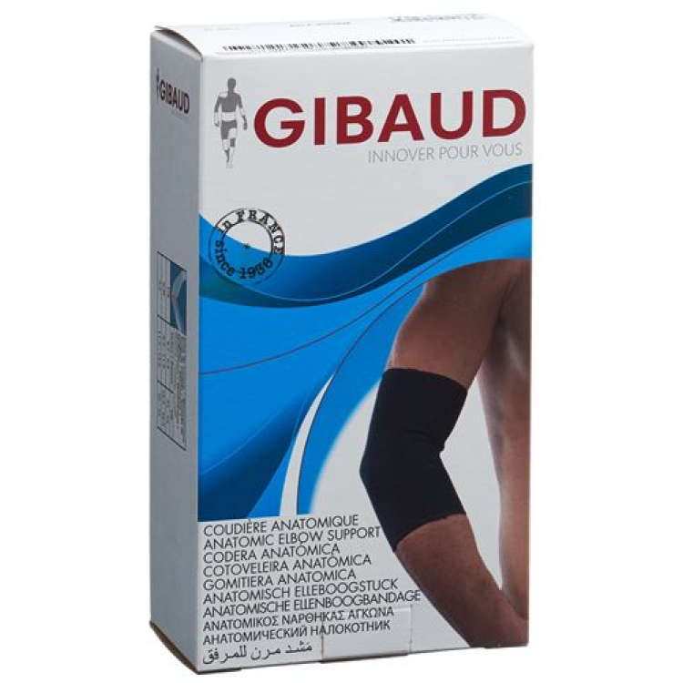 סד מרפק GIBAUD אנטומית Gr1 22-25cm שחור