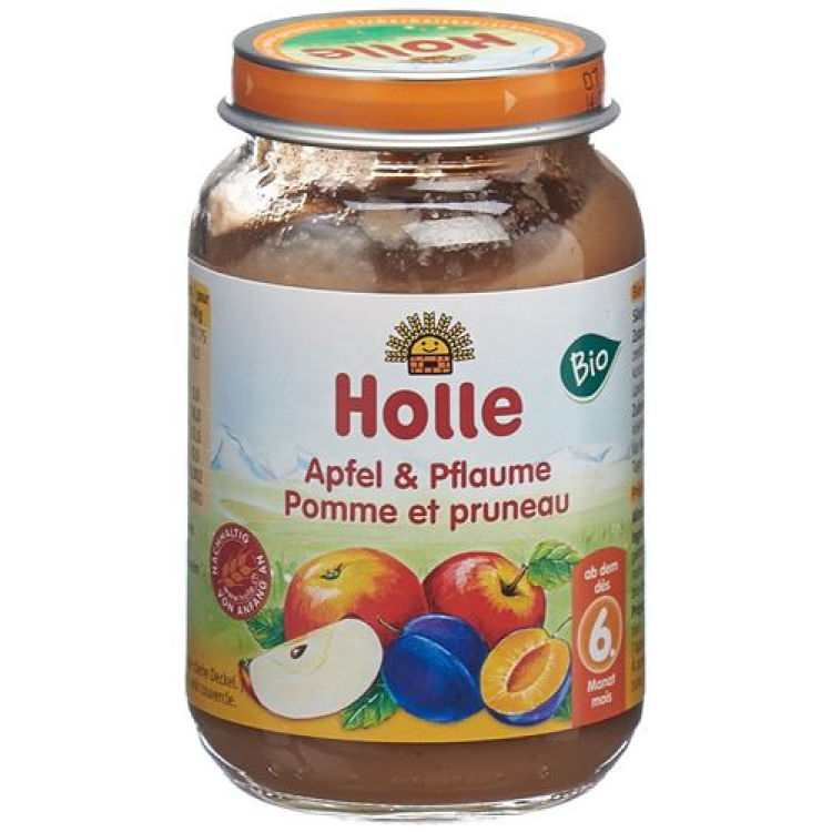 Holle Æble & blomme Demeter Bio 190 g