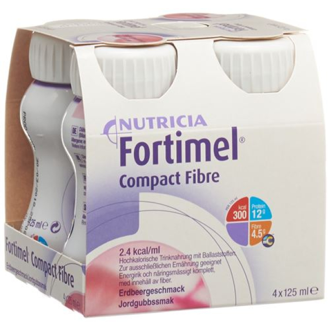 Fortimel Compact Fiber Strawberry 4 Fl 125 ml