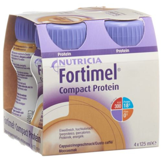 Fortimel Compact protein cappuccino 4 Fl 125 მლ