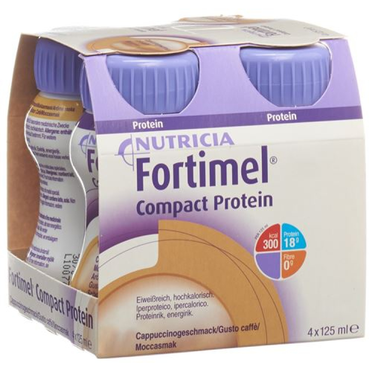 Fortimel コンパクト プロテイン カプチーノ 4 Fl 125 ml